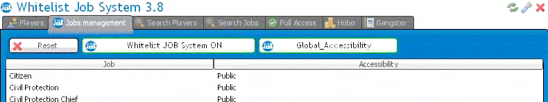 Click to Disable whitelist job system