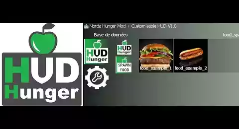 Vidéo de Demonstration Gmod Hunger Mod + Customizable HUD sur Youtube