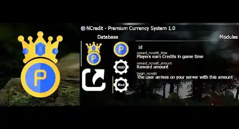 Vidéo de Demonstration de NCredit - Premium Currency Mod sur Youtube